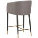 Asher 37.75 inch Flint Grey / Napa Taupe Counter Stool